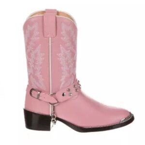 Durango Girls Pink Rhinestone Western boots- size 10